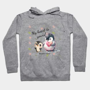 Penguin mommy love Hoodie